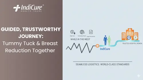 Visual map showing a safe, guided journey for medical tourists with IndiCure, a trusted health facilitator